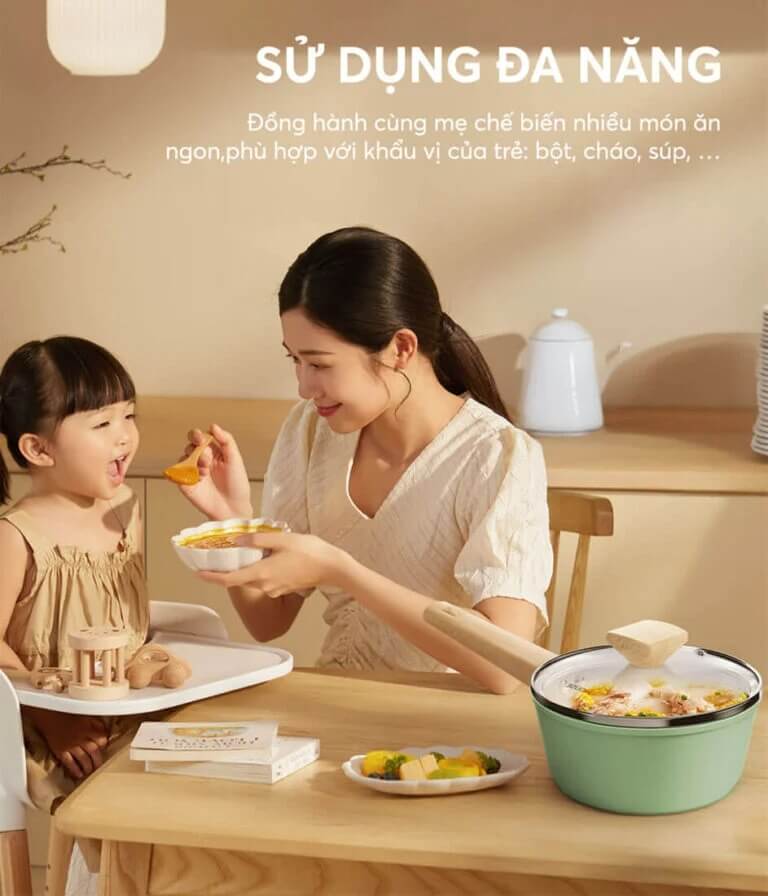 QUÁNH PHỦ SỨ NANO ĐÁY TỪ SUNHOUSE HEALTHY MP18T đa năng, tiện lợi