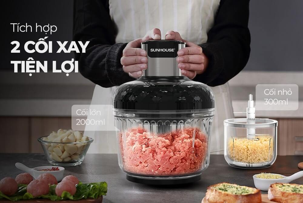 MÁY XAY THỊT SUNHOUSE SHD5412 tiện lợi, nhanh chóng
