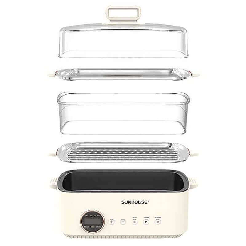 Lẩu hấp đa năng 14. 5l sunhouse shd4593 5 Lẩu hấp đa năng 14.5L Sunhouse SHD4593