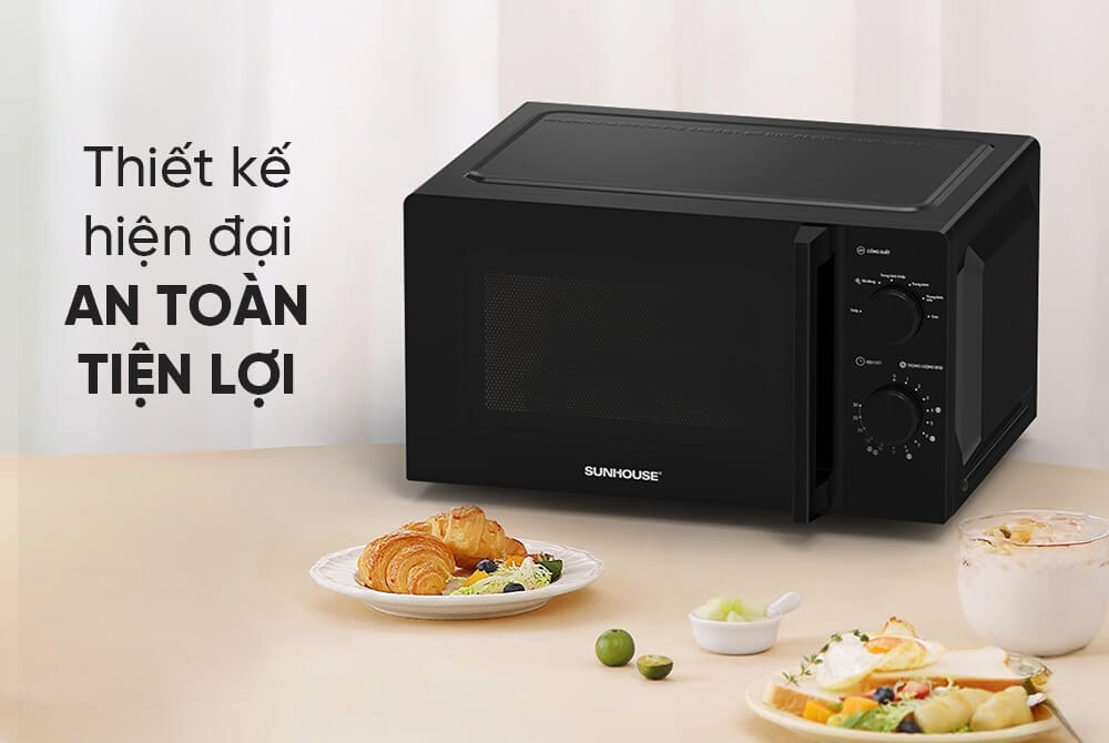Lò vi sóng 20L Sunhouse SHD4822 thiết kế hiện đại