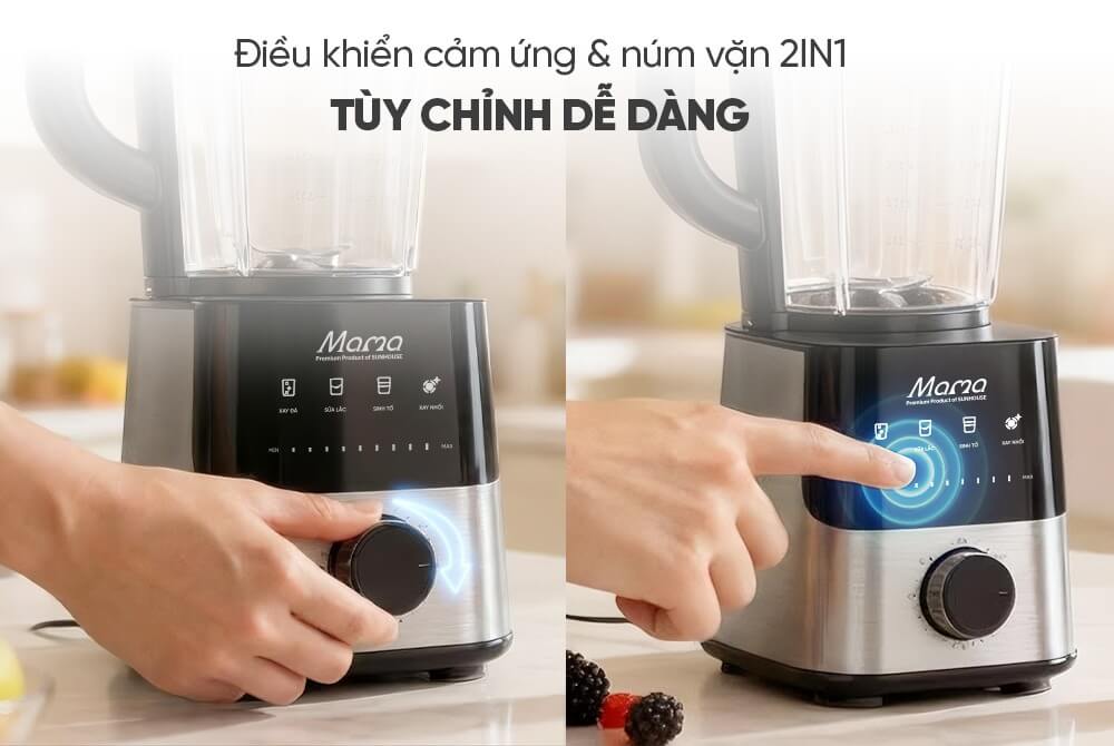 Máy xay sinh tố đa năng SUNHOUSE MAMA SHD5354 tùy chỉnh dễ dàng