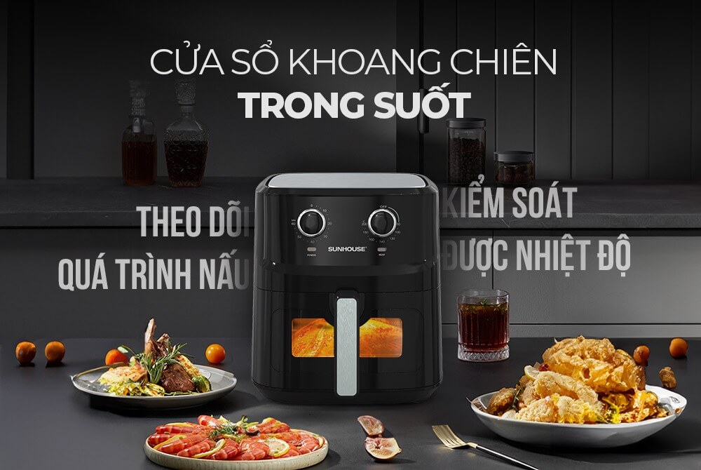 Nồi Chiên Không Dầu 6.5L Sunhouse SHD4030 