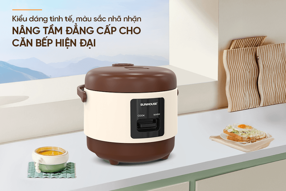 Nồi cơm điện 0. 8l sunhouse shd8201 9 Nồi cơm điện 0.8L Sunhouse SHD8201