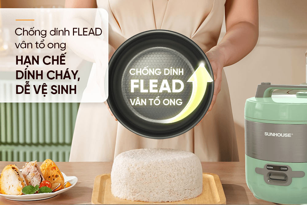 Nồi cơm điện 1.8L Sunhouse SHD8604 