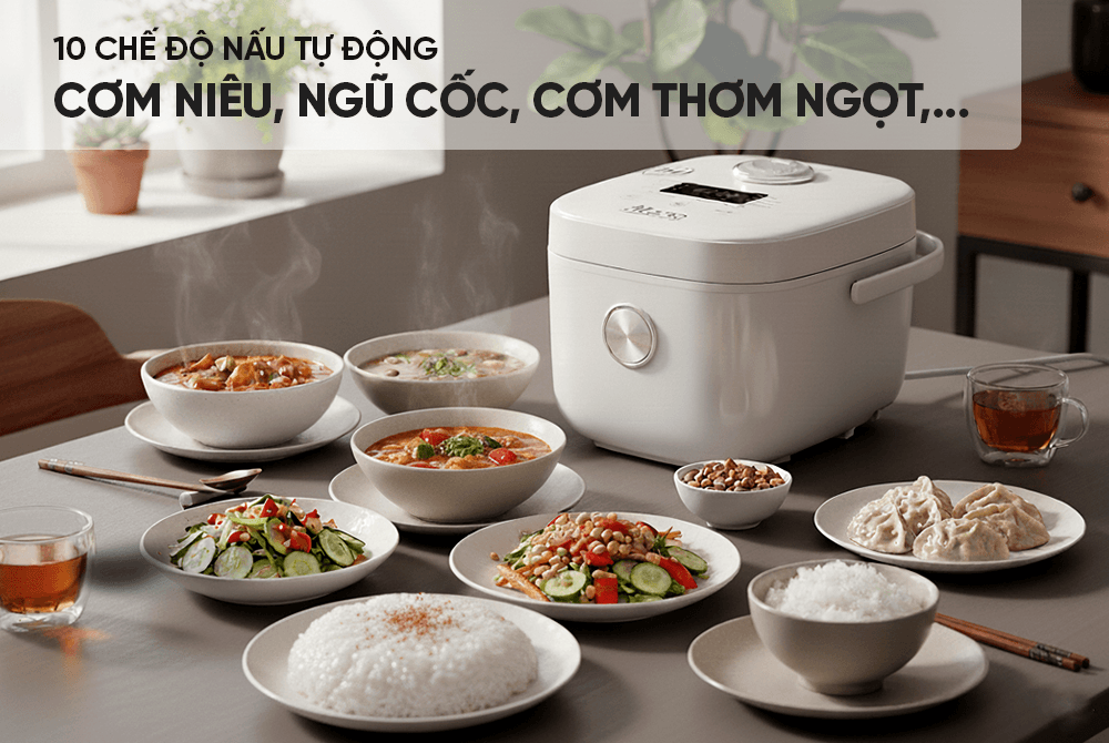 Nồi cơm điện cao tần 1,5l sunhouse mama shd8857 4 Nồi Cơm Điện Cao Tần 1,5L Sunhouse Mama SHD8857