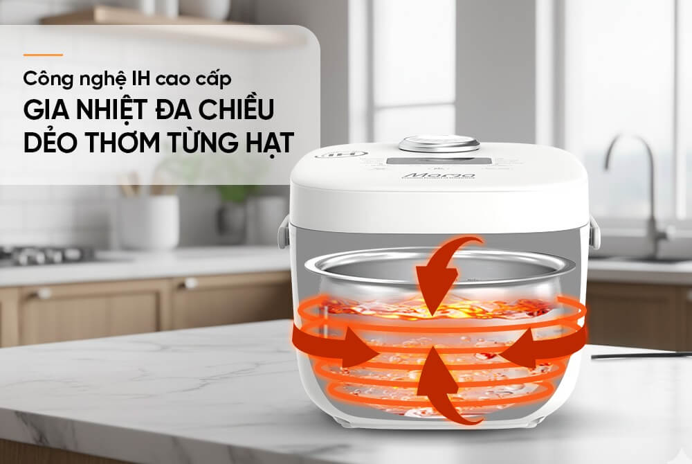 Nồi cơm điện cao tần 1,5l sunhouse mama shd8857 10 Nồi Cơm Điện Cao Tần 1,5L Sunhouse Mama SHD8857