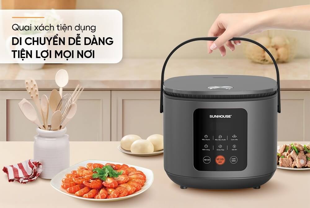 Nồi cơm điện tử 1. 5l sunhouse shd8825 11 Nồi cơm điện tử 1.5L Sunhouse SHD8825