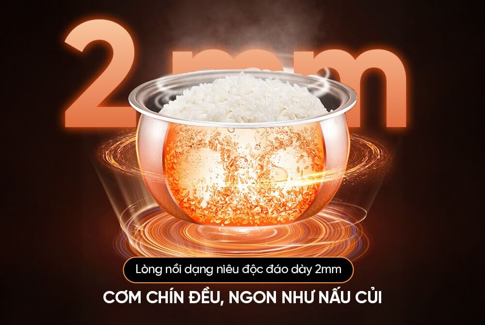 Nồi cơm điện tử 1.8L Sunhouse SHD8916 
