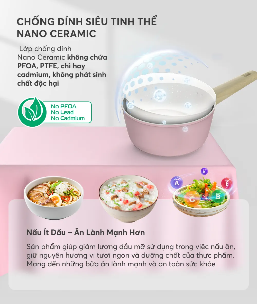 Quánh phủ sứ Nano đáy từ Sunhouse Healthy MP18P 2