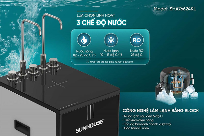 Máy lọc nước ro sunhouse sha76624kl ultrapure 11 lõi 7 Máy lọc nước RO Sunhouse SHA76624KL UltraPURE