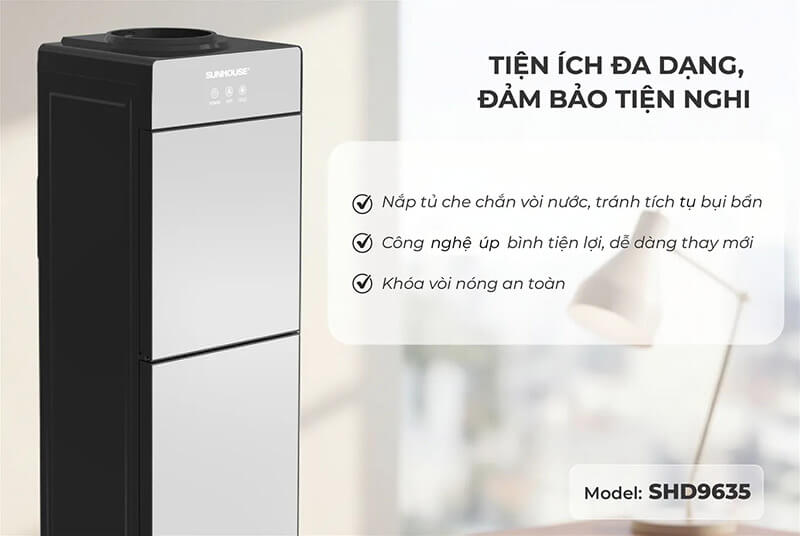 Cây nước nóng lạnh Sunhouse SHD9635