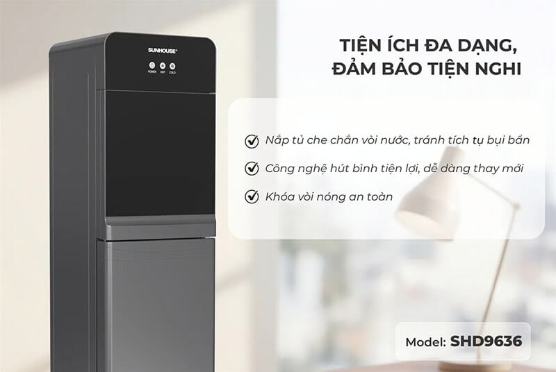 Cây nước nóng lạnh Sunhouse SHD9636